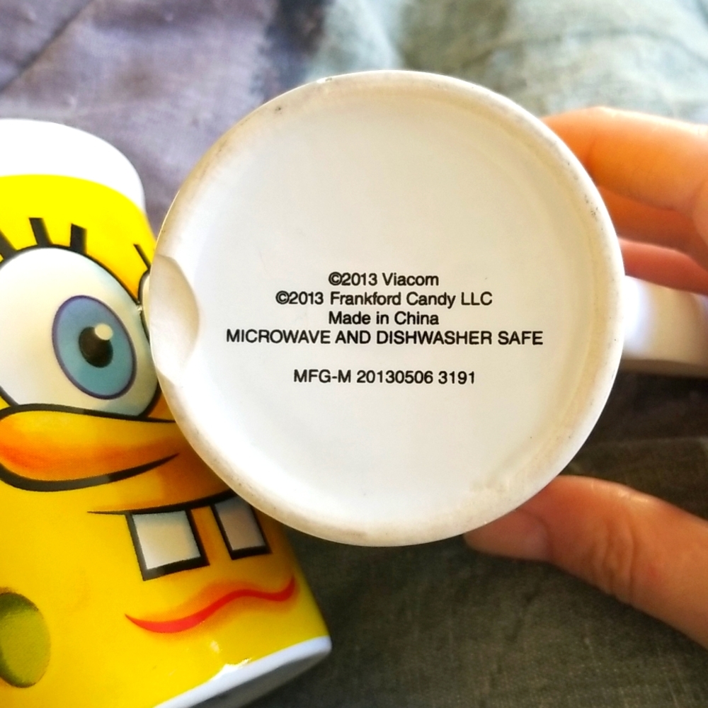 🇺🇦 COPY Spongebob square pants Coffee Tea mug Set of 2 - Picture 8 of 10